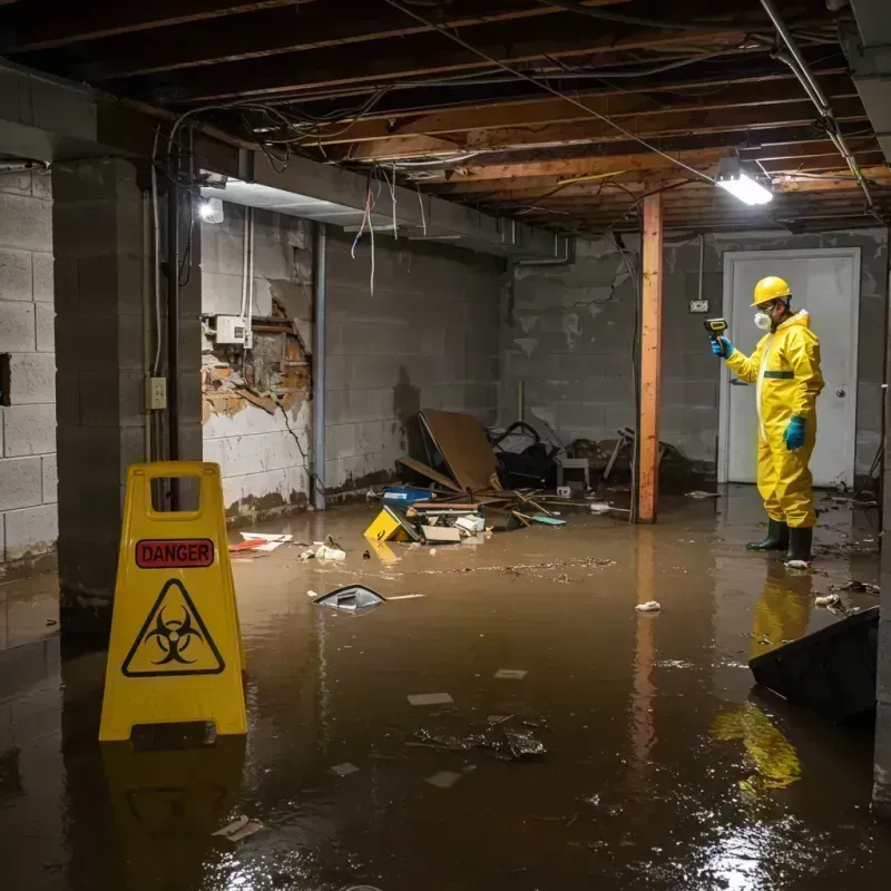 Flooded Basement Electrical Hazard in Wood-Ridge, NJ Property